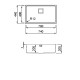 Chiuveta inox Elleci W-Square 700, 742 x 443 mm, standard, satinat