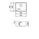 Chiuveta inox Elleci W-Square 500, 540 x 440 mm, standard, satinat