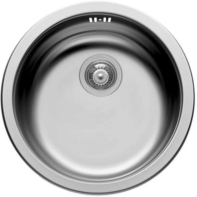 Chiuveta inox Elleci Sky Round 435, diametru 435 mm, satinat