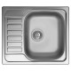 Chiuveta inox Elleci Sky 125 sx, 580 x 500 mm, satinat, cuva stanga