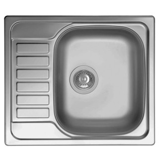 Chiuveta inox Elleci Sky 125 sx, 580 x 500 mm, satinat, cuva stanga