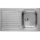 Chiuveta inox Elleci Sky 400 sx, 860 x 500 mm, satinat, cuva stanga