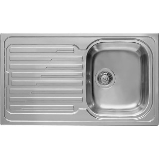 Chiuveta inox Elleci Sky 400 sx, 860 x 500 mm, satinat, cuva stanga