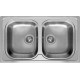 Chiuveta inox Elleci Sky 450, 860 x 500 mm, satinat, doua cuve