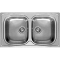 Chiuveta inox Elleci Sky 450, 860 x 500 mm, satinat, doua cuve