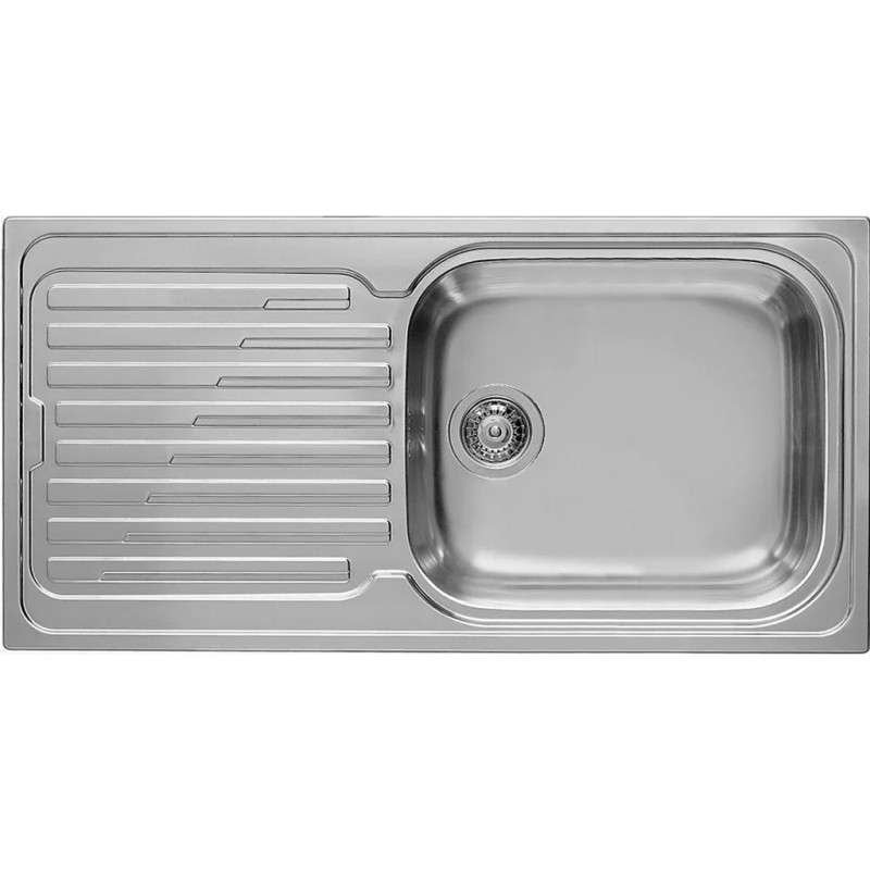 Chiuveta inox Elleci Sky 480 sx, 1000 x 500 mm, satinat, cuva stanga