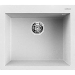 Chiuveta granit Elleci Quadra 105, White K96, 570 x 500 mm