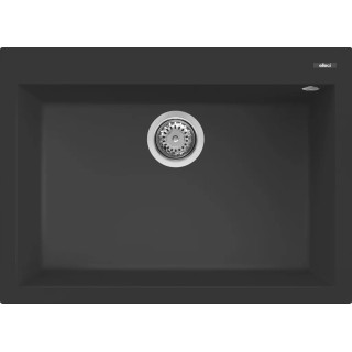 Chiuveta granit Elleci Quadra 120, Full Black G40, 700 x 510 mm