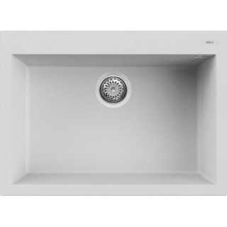 Chiuveta granit Elleci Quadra 120, Bianco G68, 700 x 510 mm