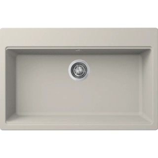 Chiuveta granit Elleci Time 130, Bianco Soft G39, 790 x 510 mm