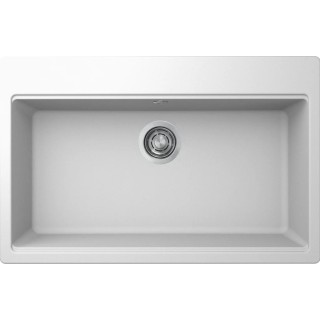 Chiuveta granit Elleci Time 130, Bianco G68, 790 x 510 mm