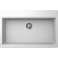 Chiuveta granit Elleci Time 130, Bianco G68, 790 x 510 mm