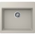 Chiuveta granit Elleci Time 105, Bianco Soft G39, 570 x 510 mm
