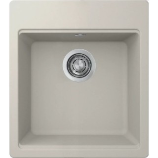 Chiuveta granit Elleci Time 102, Bianco Soft G39, 450 x 510 mm