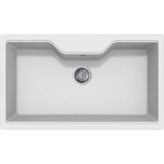 Chiuveta granit Elleci Fox 360, Bianco G68, 863 x 503 mm, o cuva