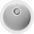 Chiuveta granit Elleci Fox Round, Bianco G68, diametru 451mm