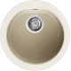Chiuveta granit Elleci Fox Round, Bianco Antico G62, diametru 451mm