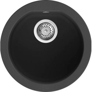 Chiuveta granit Elleci Fox Round, Antracite G59, diametru 451mm