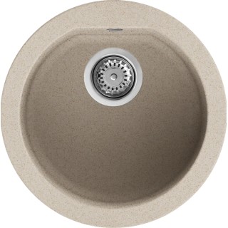 Chiuveta granit Elleci Fox Round, Avena G51, diametru 451mm