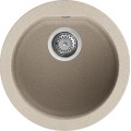 Chiuveta granit Elleci Fox Round, Avena G51, diametru 451mm