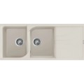 Chiuveta granit Elleci Ego 500, Bianco Soft G39, 1160 x 500 mm, reversibila