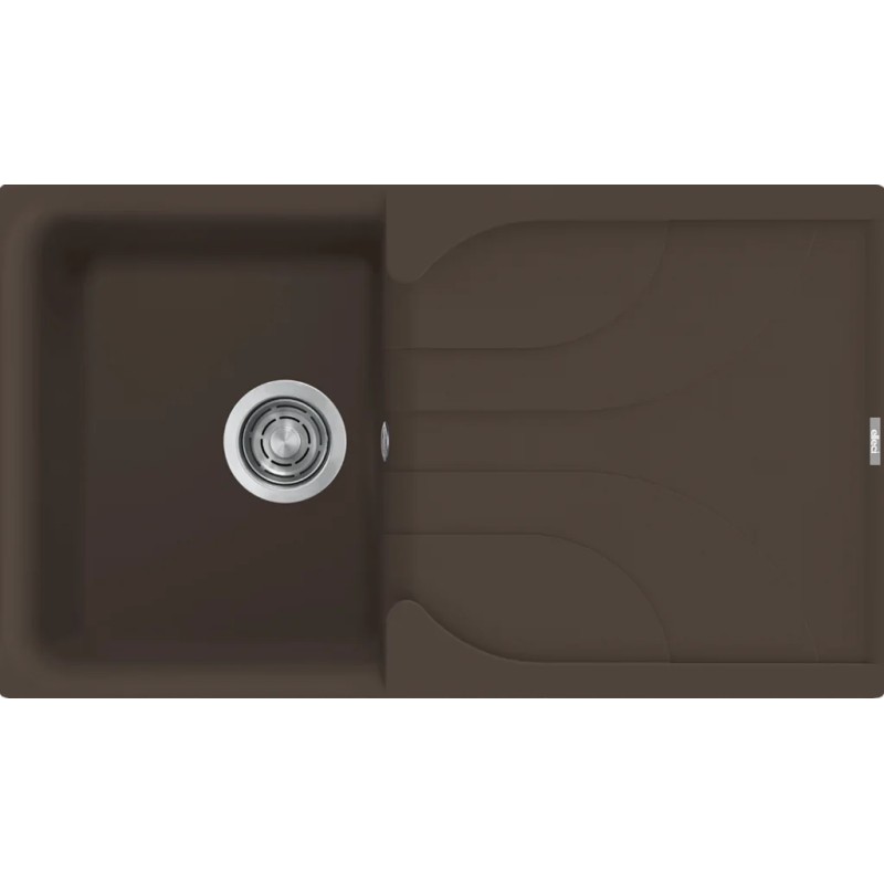 Chiuveta granit Elleci Ego 400, Espresso G78, 860 x 500 mm, reversibila