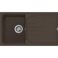 Chiuveta granit Elleci Ego 400, Espresso G78, 860 x 500 mm, reversibila