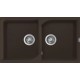 Chiuveta granit Elleci Ego 450, Espresso G78, 860 x 500 mm, reversibila