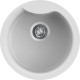 Chiuveta granit Elleci Ego Round, Bianco G68, diametru 485 mm