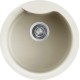 Chiuveta granit Elleci Ego Round, Bianco Antico G62, diametru 485 mm