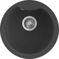 Chiuveta granit Elleci Ego Round, Antracite G59, diametru 485 mm