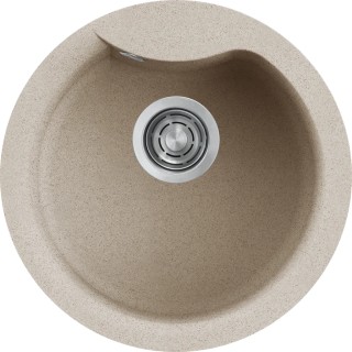 Chiuveta granit Elleci Ego Round, Avena G51, diametru 485 mm