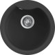 Chiuveta granit Elleci Ego Round, Full Black G40, diametru 485 mm