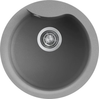 Chiuveta granit Elleci Ego Round, Cemento G48, diametru 485 mm