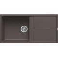Chiuveta granit Elleci Unico 480, Cocoa K87, 1000 x 500 mm, reversibila