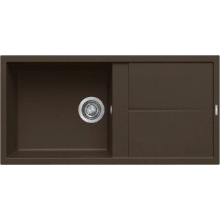 Chiuveta granit Elleci Unico 480, Espresso G78, 1000 x 500 mm, reversibila