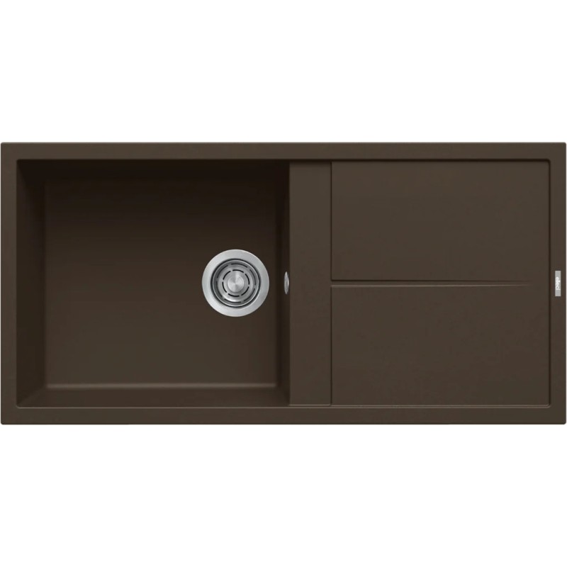 Chiuveta granit Elleci Unico 480, Espresso G78, 1000 x 500 mm, reversibila
