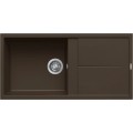 Chiuveta granit Elleci Unico 480, Espresso G78, 1000 x 500 mm, reversibila