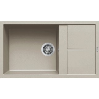 Chiuveta granit Elleci Unico 410, Champagne K95, 860 x 500 mm, reversibila