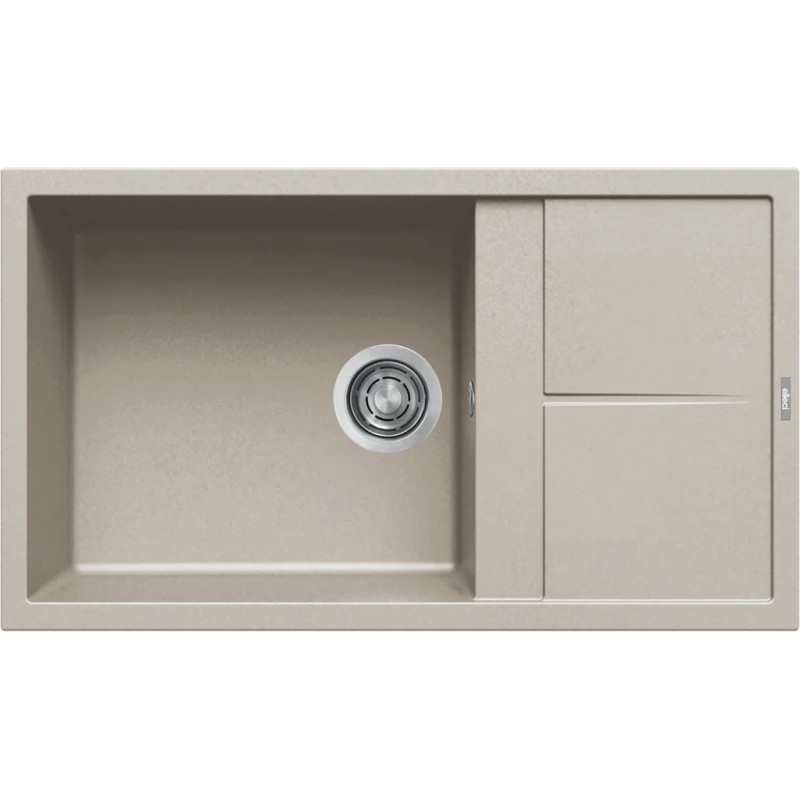 Chiuveta granit Elleci Unico 410, Champagne K95, 860 x 500 mm, reversibila