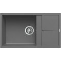 Chiuveta granit Elleci Unico 410, Concrete K99, 860 x 500 mm, reversibila