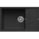 Chiuveta granit Elleci Unico 310, Black K86, 780 x 500 mm, reversibila