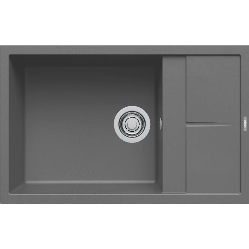 Chiuveta granit Elleci Unico 310, Concrete K99, 780 x 500 mm, reversibila