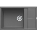 Chiuveta granit Elleci Unico 310, Concrete K99, 780 x 500 mm, reversibila