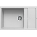 Chiuveta granit Elleci Unico 300, Bianco G68, 790 x 500 mm, reversibila
