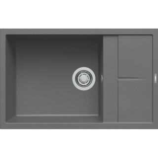 Chiuveta granit Elleci Unico 300, Concrete K99, 790 x 500 mm, reversibila