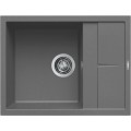 Chiuveta granit Elleci Unico 125, Concrete K996, 650 x 500 mm, reversibila