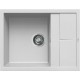 Chiuveta granit Elleci Unico 125, Bianco G68, 650 x 500 mm, reversibila