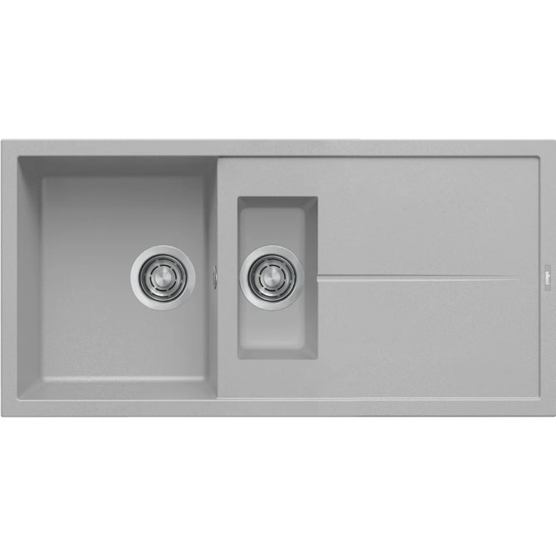 Chiuveta granit Elleci Unico 475, Cloud K88, 1000 x 500 mm, cuva reversibila