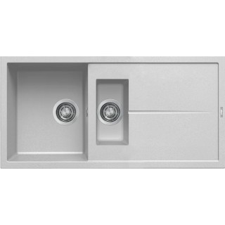 Chiuveta granit Elleci Unico 475, Nuvola M79, 1000 x 500 mm, cuva reversibila
